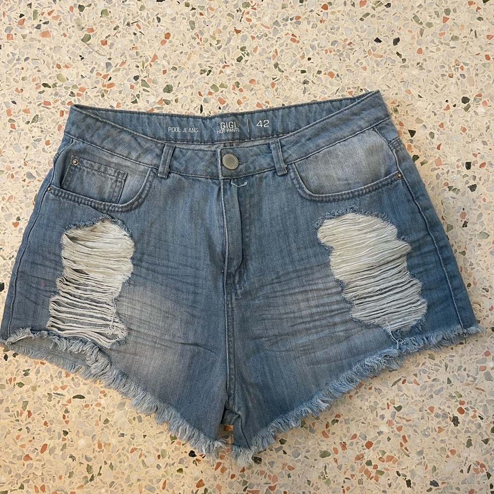Pool High Waist Denim Shorts Jeans size 42